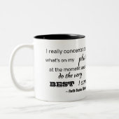 Machen Sie das Beste, was ich RBG Inspiration Cof Zweifarbige Tasse (Links)