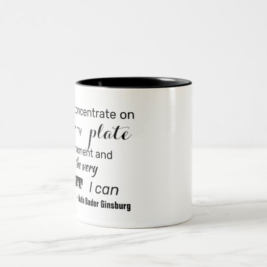 Machen Sie das Beste, was ich RBG Inspiration Cof Zweifarbige Tasse (Mittel)