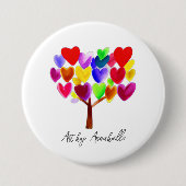 Machen Sie das Kunstwerk Ihres Kindes oder Zeichn  Button (Vorderseite)