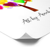 Machen Sie das Kunstwerk Ihres Kindes oder Zeichn  Poster (Ecke)