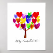 Machen Sie das Kunstwerk Ihres Kindes oder Zeichn  Poster (Vorne)