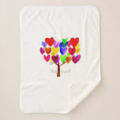 Machen Sie das Kunstwerk Ihres Kindes oder Zeichn  Sherpadecke (Vorderseite)