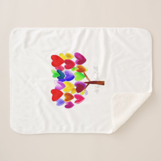 Machen Sie das Kunstwerk Ihres Kindes oder Zeichn  Sherpadecke (Vorderseite (Horizontal))