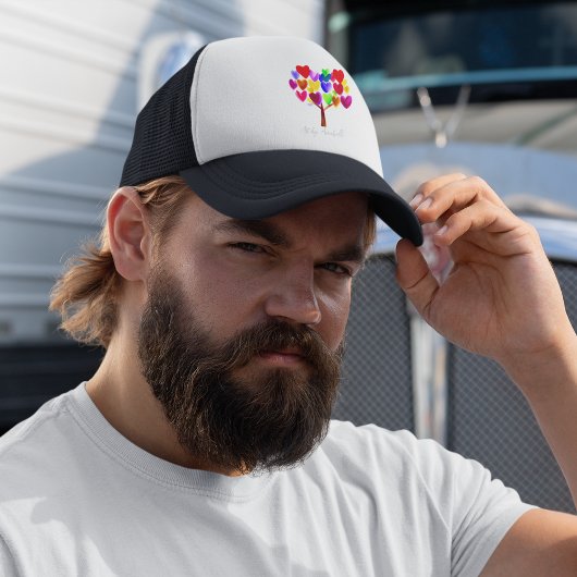 Machen Sie das Kunstwerk Ihres Kindes oder Zeichn  Truckerkappe