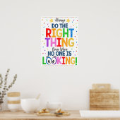 Machen Sie das richtige Rainbow-Klassenposter Poster (Küche)