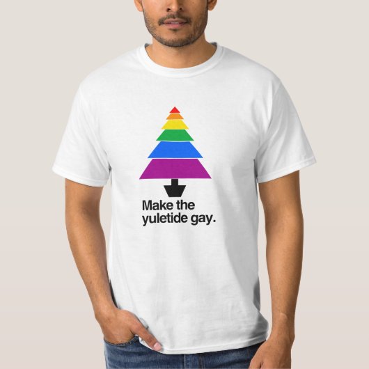 MACHEN SIE DAS YULETIDE HOMOSEXUELLE - .PNG T-Shirt (Vorderseite)
