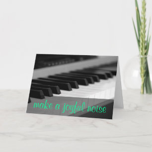 Machen Sie dem Herrn Psalm 98 ein fröhliches Geräu Feiertagskarte