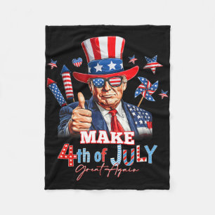 Machen Sie den 4. Juli wieder groß Patriotisches F Fleecedecke