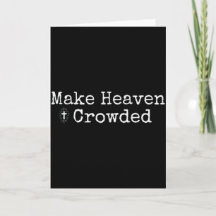 Machen Sie den Himmel voller Kreuz - Minimalistisc Karte