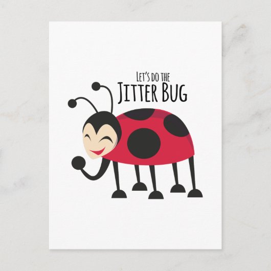 Machen Sie den Jitter Bug Postkarte (Vorderseite)