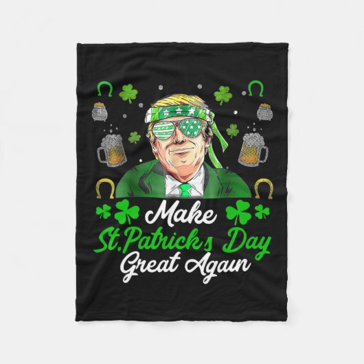 Machen Sie den Sankt Patrick's Day wieder groß, di Fleecedecke (Vorderseite)