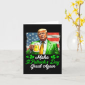 Machen Sie den Sankt Patrick's Day wieder groß, di Karte (Gelbe Blume)