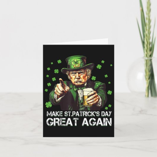 Machen Sie den Sankt Patrick's Day wieder groß, di Karte (Vorderseite)