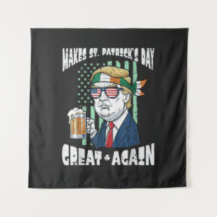 Machen Sie den St. Patrick's Day wieder groß St. P Wandteppich