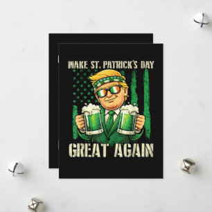 Machen Sie den St. Patrick's Day wieder großartig Feiertagskarte