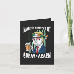Machen Sie den St. Patrick's Day wieder großartig Feiertagskarte