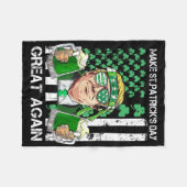 Machen Sie den St. Patrick's Day wieder großartig, Fleecedecke (Vorderseite (Horizontal))
