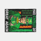 Machen Sie den St. Patrick's Day wieder großartig Fleecedecke (Vorderseite (Horizontal))