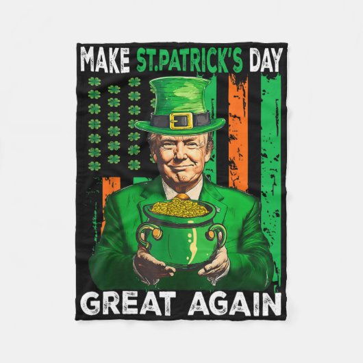 Machen Sie den St. Patrick's Day wieder großartig Fleecedecke (Vorderseite)