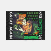 Machen Sie den St. Patrick's Day wieder großartig, Fleecedecke (Vorderseite (Horizontal))
