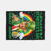 Machen Sie den St. Patrick's Day wieder großartig, Fleecedecke (Vorderseite (Horizontal))