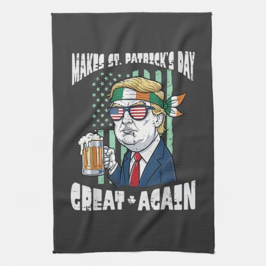 Machen Sie den St. Patrick's Day wieder großartig Geschirrtuch (Vertikal)