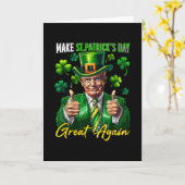 Machen Sie den St. Patrick's Day wieder großartig  Karte (Gelbe Blume)