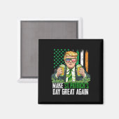 Machen Sie den St. Patrick's Day wieder großartig Magnet (Vorderseite/Rückseite)