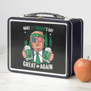 Machen Sie den St. Patrick's Day wieder großartig  Metall Brotdose