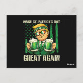 Machen Sie den St. Patrick's Day wieder großartig Postkarte (Rückseite)