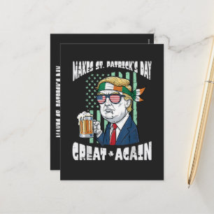 Machen Sie den St. Patricks Day wieder großartig S Feiertagspostkarte