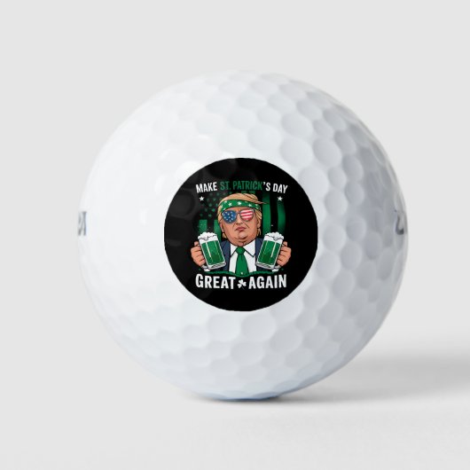 Machen Sie den St. Patrick's Day wieder zum großen Golfball (Vorderseite)
