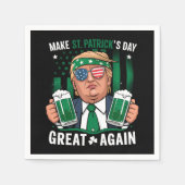 Machen Sie den St. Patrick's Day wieder zum großen Serviette (Vorderseite)