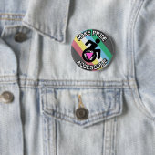 Machen Sie den Stolz auf Quee LGBTQ mit Behinderun Button (Beispiel)