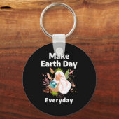 Machen Sie den Tag der Erde Schlüsselanhänger (Vorderseite)