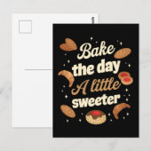 Machen Sie den Tag ein bisschen süßer Postkarte (Vorne/Hinten)