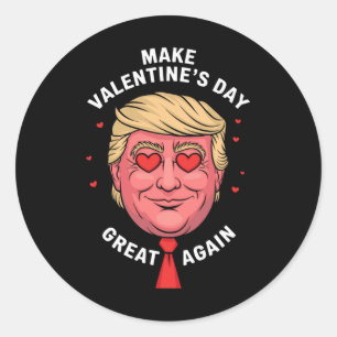 Machen Sie den Valentinstag wieder zum großen Trum Runder Aufkleber