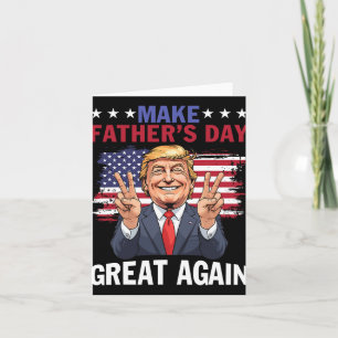 Machen Sie den Vatertag wieder groß Trump Patrioti Karte