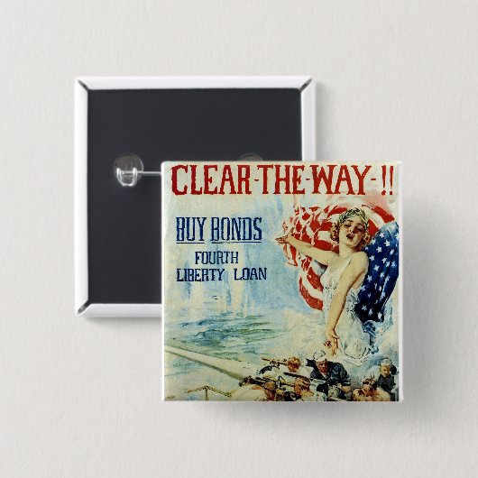 Machen Sie den Weg! frei! - Viertes Button (Vorne & Hinten)