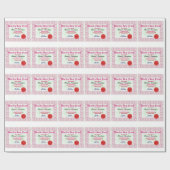 Machen Sie der beste Freund-Zertifikat einer Welt Geschenkpapier (Flach)