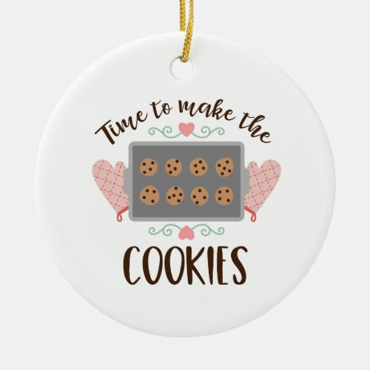 Machen Sie die Cookies Keramik Ornament (Vorne)