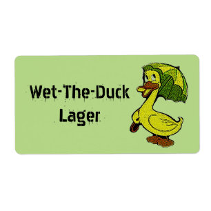 Machen Sie die Ente Nass-d-Ente Bier Gifting