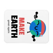 Machen Sie die Erde wieder zum Welttag Magnet (Horizontal)