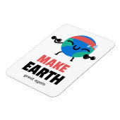 Machen Sie die Erde wieder zum Welttag Magnet (Linke Seite)