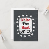 Machen Sie die Grußkarte optimal Karte (Vorderseite/Rückseite Beispiel)