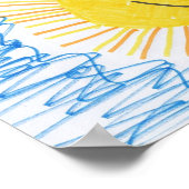Machen Sie die Kinderkunst zum Poster! Poster (Ecke)