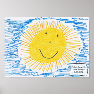 Machen Sie die Kinderkunst zum Poster! Poster
