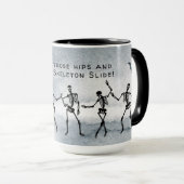 Machen Sie die Skelettschleife! Tanzskelette Tasse (VorderseiteRechts)