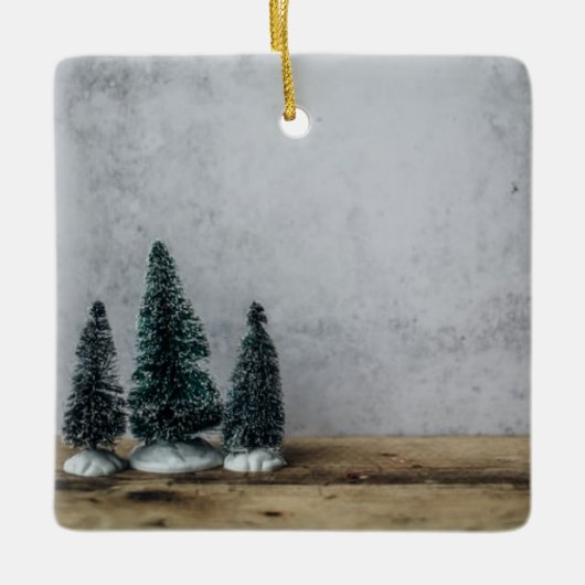 *MACHEN SIE DIES ZU IHRER EIGENEN* KERAMIK CHRISTM KERAMIKORNAMENT (Vorderseite)