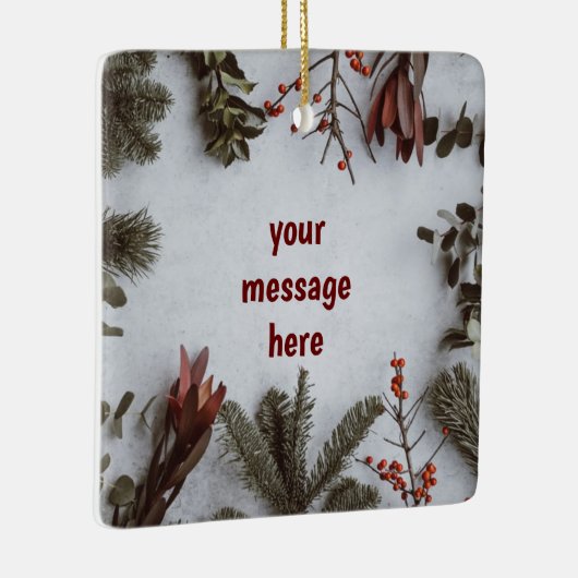 *MACHEN SIE DIES ZU IHRER EIGENEN* KERAMIK CHRISTM KERAMIKORNAMENT (Rechts)